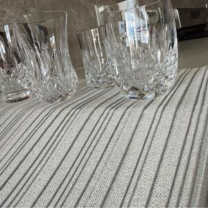 Waterford Crystal Clear Cut Double Old Fashioned Glasses Set